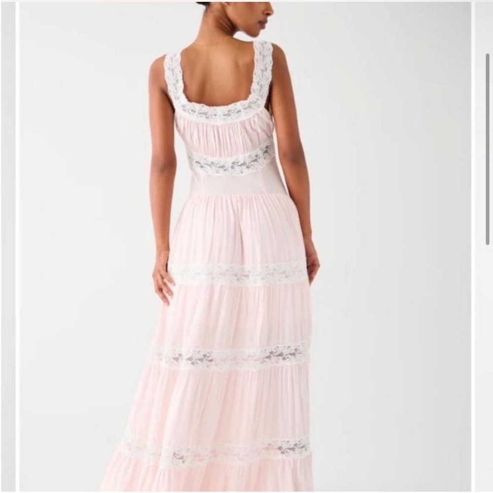 NWT Frankie’s Bikinis Dakota Dress in Sweet Dreams light pink - Picture 3 of 6